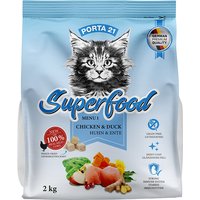Porta 21 Superfood Menu 1 con pollo y pato - Pack % - 2 x 2 kg
Porta 21 Superfood Menu 1 con pollo y pato - Pack % - 2 x 2 kg