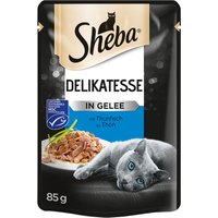 Sheba 96 x 85 g en sobres Multireceta - Megapack % - Delicias de atún en gelatina 
Sheba 96 x 85 g en sobres Multireceta - Megapack % - Delicias de atún en gelatina