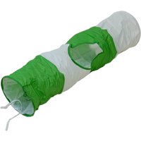 Túnel Oruga - Diámetro 24cm x 100cm de longitud (Verde-blanco) 
Túnel Oruga - Diámetro 24cm x 100cm de longitud (Verde-blanco)