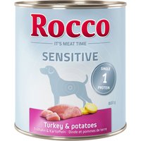 Rocco Sensitive pack ahorro 24 x 800 g - Pavo y patatas
Rocco Sensitive pack ahorro 24 x 800 g - Pavo y patatas