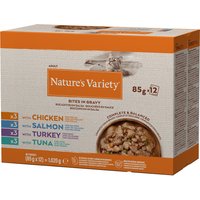 Nature's Variety Bites en salsa 48 x 85 g - Pack Ahorro - Mix (4 variedades: pollo salmón, pavo y atún)
Nature's Variety Bites en salsa 48 x 85 g - Pack Ahorro - Mix (4 variedades: pollo salmón, pavo y atún)