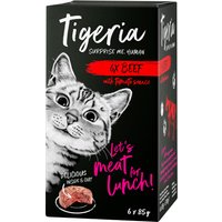 Tigeria 6 x 85 g comida húmeda para gatos - Vacuno con relleno de salsa de tomate 
Tigeria 6 x 85 g comida húmeda para gatos - Vacuno con relleno de salsa de tomate