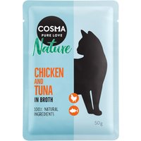 Cosma Nature 6 x 50 g en bolsitas - Pechuga de pollo y atún
Cosma Nature 6 x 50 g en bolsitas - Pechuga de pollo y atún