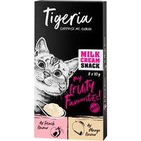 Tigeria Milk Cream 8 x 10 g snacks para gatos - Pack mixto - Melocotón y mango
Tigeria Milk Cream 8 x 10 g snacks para gatos - Pack mixto - Melocotón y mango