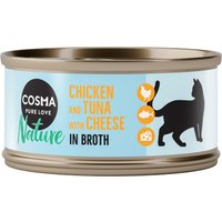 Cosma Nature 6 x 70 g - Pollo y atún con queso
Cosma Nature 6 x 70 g - Pollo y atún con queso