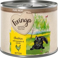Feringa Pure Meat Kitten 6 x 200 g - Pollo con calabaza y catnip
Feringa Pure Meat Kitten 6 x 200 g - Pollo con calabaza y catnip