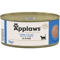 Applaws latas en caldo para gatos 12 x 156 g - Atún y cangrejo 
Applaws latas en caldo para gatos 12 x 156 g - Atún y cangrejo