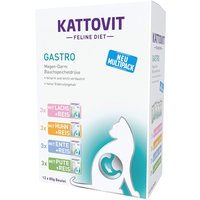 Kattovit Gastro en sobres 12 x 85 g - Mix 4 variedades (salmón, pollo, pavo, pato)
Kattovit Gastro en sobres 12 x 85 g - Mix 4 variedades (salmón, pollo, pavo, pato)