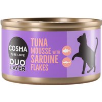 Cosma DUO Layer 24 x 70 g - Pack Ahorro - Mousse de atún con trozos de sardina
Cosma DUO Layer 24 x 70 g - Pack Ahorro - Mousse de atún con trozos de sardina