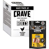 Crave Maxi High Protein Rolls snacks para perros - 8 x 50 g - Pollo
Crave Maxi High Protein Rolls snacks para perros - 8 x 50 g - Pollo