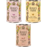 Pack ahorro Rosie's Farm 24 x 400 g - Pack mixto I: pollo y pavo, vacuno, cordero
Pack ahorro Rosie's Farm 24 x 400 g - Pack mixto I: pollo y pavo, vacuno, cordero