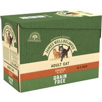 James Wellbeloved Adult sin cereales con pollo en sobres para gatos - Pack % - 96 x 85 g
James Wellbeloved Adult sin cereales con pollo en sobres para gatos - Pack % - 96 x 85 g