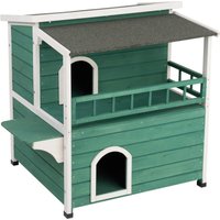 Casita Sunroof para mascotas - 91,5 x 71 x 82 cm (L x An x Al) - verde / blanco
Casita Sunroof para mascotas - 91,5 x 71 x 82 cm (L x An x Al) - verde / blanco