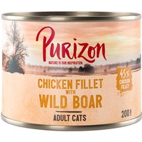 Purizon Adult 24 x 200 g comida húmeda para gatos - Pack Ahorro - Filete de pollo con jabalí
Purizon Adult 24 x 200 g comida húmeda para gatos - Pack Ahorro - Filete de pollo con jabalí