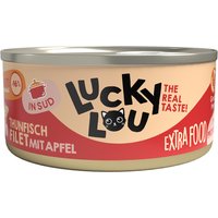 Lucky Lou Filete Extrafood en Caldo 18 x 70 g - Atún y manzana 
Lucky Lou Filete Extrafood en Caldo 18 x 70 g - Atún y manzana