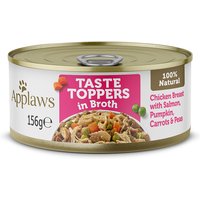 Applaws Taste Toppers con caldo latas para perros 6 x 156 g - Pollo con salmón, calabaza, zanahoria y guisantes
Applaws Taste Toppers con caldo latas para perros 6 x 156 g - Pollo con salmón, calabaza, zanahoria y guisantes