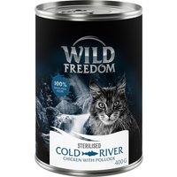 Wild Freedom Adult Sterilised 6 x 400 g - receta sin cereales - Cold River Sterilised - Salmón y pollo
Wild Freedom Adult Sterilised 6 x 400 g - receta sin cereales - Cold River Sterilised - Salmón y pollo