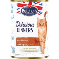 Butcher's Delicious Dinners comida húmeda para gatos 24 x 400 g - con caza
Butcher's Delicious Dinners comida húmeda para gatos 24 x 400 g - con caza