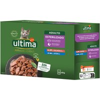 Ultima Cat Fit & Delicious comida húmeda 12 x 85 g - Salmón y atún 
Ultima Cat Fit & Delicious comida húmeda 12 x 85 g - Salmón y atún