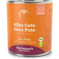 Herrmanns Menú BIO 6 x 800 g comida húmeda para perros - Sensitive: Pavo ecológico con tubérculos y patatas ecológicos 
Herrmanns Menú BIO 6 x 800 g comida húmeda para perros - Sensitive: Pavo ecológico con tubérculos y patatas ecológicos