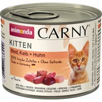 Animonda Carny Kitten 6 x 200 g - Vacuno, ternera y pollo
Animonda Carny Kitten 6 x 200 g - Vacuno, ternera y pollo