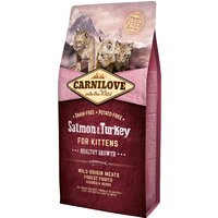 Carnilove Healthy Growth salmón y pavo para gatitos - 6 kg
Carnilove Healthy Growth salmón y pavo para gatitos - 6 kg
