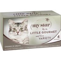 My Star Gourmet en latas 4 x 85 g - Pack mixto de prueba - Pack mixto Mousse (4 variedades)
My Star Gourmet en latas 4 x 85 g - Pack mixto de prueba - Pack mixto Mousse (4 variedades)