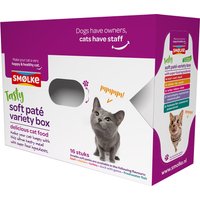Smolke Soft Paté comida húmeda para gatos en Pack Mixto - 16 x 80 g 
Smolke Soft Paté comida húmeda para gatos en Pack Mixto - 16 x 80 g