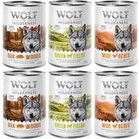 Pack mixto de prueba Wolf of Wilderness - 6 x 400 g, con jabalí, pollo y cordero
Pack mixto de prueba Wolf of Wilderness - 6 x 400 g, con jabalí, pollo y cordero