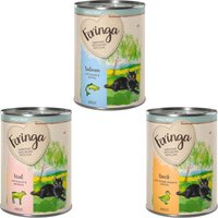 Feringa Single Meat Menu 6 x 410 g - Pack mixto II - 3 variantes (Pato, ternera, salmón)
Feringa Single Meat Menu 6 x 410 g - Pack mixto II - 3 variantes (Pato, ternera, salmón)