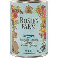 Rosie's Farm Adult 6 x 400 g para gatos - Salmón y pollo con gambas
Rosie's Farm Adult 6 x 400 g para gatos - Salmón y pollo con gambas