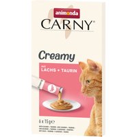 Animonda Carny Adult Creamy snack para gatos - 6 x 15 g con salmón + taurina
Animonda Carny Adult Creamy snack para gatos - 6 x 15 g con salmón + taurina