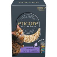 Encore Cat en caldo en bolsitas 20 x 50 g - Pack % - Selección deliciosa - Pack mixto
Encore Cat en caldo en bolsitas 20 x 50 g - Pack % - Selección deliciosa - Pack mixto