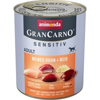 Animonda GranCarno Adult Sensitive 6 x 800 g - Puro pollo y arroz
Animonda GranCarno Adult Sensitive 6 x 800 g - Puro pollo y arroz