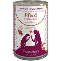 Pack Ahorro: Herrmanns Menú sin cereales 12 x 400 g - Caballo con boniato 
Pack Ahorro: Herrmanns Menú sin cereales 12 x 400 g - Caballo con boniato