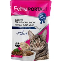 Feline Porta 21 en bolsitas 24 x 100 g - Atún con gambas
Feline Porta 21 en bolsitas 24 x 100 g - Atún con gambas