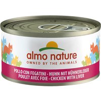 Almo Nature con carne 6 x 70 g - Pollo e hígado
Almo Nature con carne 6 x 70 g - Pollo e hígado