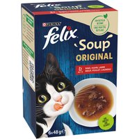 Felix Soup sopa para gatos - Variedades de la tierra - 6 x 48 g
Felix Soup sopa para gatos - Variedades de la tierra - 6 x 48 g