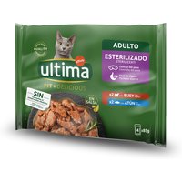 Ultima Cat Sterilized 48 x 85 g comida húmeda para gatos - Vacuno y atún
Ultima Cat Sterilized 48 x 85 g comida húmeda para gatos - Vacuno y atún