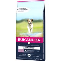 Eukanuba Grain Free Puppy razas pequeñas y medianas con salmón - 12 kg 
Eukanuba Grain Free Puppy razas pequeñas y medianas con salmón - 12 kg
