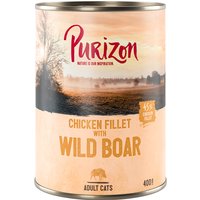 Purizon Adult 6 x 400 g comida húmeda para gatos, sin cereales - Filete de pollo con jabalí
Purizon Adult 6 x 400 g comida húmeda para gatos, sin cereales - Filete de pollo con jabalí