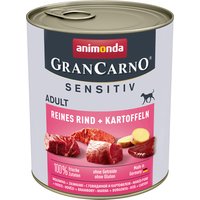 Animonda GranCarno Adult Sensitive 6 x 800 g - Puro vacuno y patatas
Animonda GranCarno Adult Sensitive 6 x 800 g - Puro vacuno y patatas