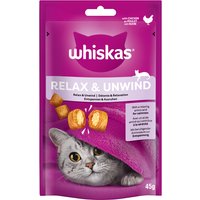 Whiskas Relax & Unwind con pollo snacks para gatos - Pollo (8 x 45 g) 
Whiskas Relax & Unwind con pollo snacks para gatos - Pollo (8 x 45 g)