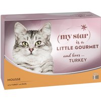 My Star Mousse Gourmet en latas 24 x 85 g para gatos - Pavo y albahaca
My Star Mousse Gourmet en latas 24 x 85 g para gatos - Pavo y albahaca