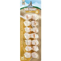 Barkoo Deli Bones Chicken huesos con nudos para perros - XS, 21 uds. de 5 cm (252 g) 
Barkoo Deli Bones Chicken huesos con nudos para perros - XS, 21 uds. de 5 cm (252 g)