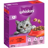 Whiskas 1+ años con vacuno - Pack % - 2 x 800 g
Whiskas 1+ años con vacuno - Pack % - 2 x 800 g