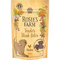 Rosie's Farm Snacks Mini para perros - Mini Steak Bites Adult con pollo (70 g)
Rosie's Farm Snacks Mini para perros - Mini Steak Bites Adult con pollo (70 g)