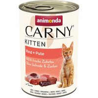 Animonda Carny Kitten 6 / 12 x 400 g - 12 x 400 g - Vacuno y pavo 
Animonda Carny Kitten 6 / 12 x 400 g - 12 x 400 g - Vacuno y pavo
