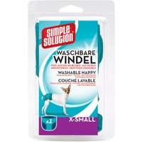 Simple Solution pañal lavable para perros - Talla XS, 1 unidad
Simple Solution pañal lavable para perros - Talla XS, 1 unidad