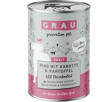 GRAU ternera, zanahoria y patata comida húmeda para perros - 6 x 400 g
GRAU ternera, zanahoria y patata comida húmeda para perros - 6 x 400 g